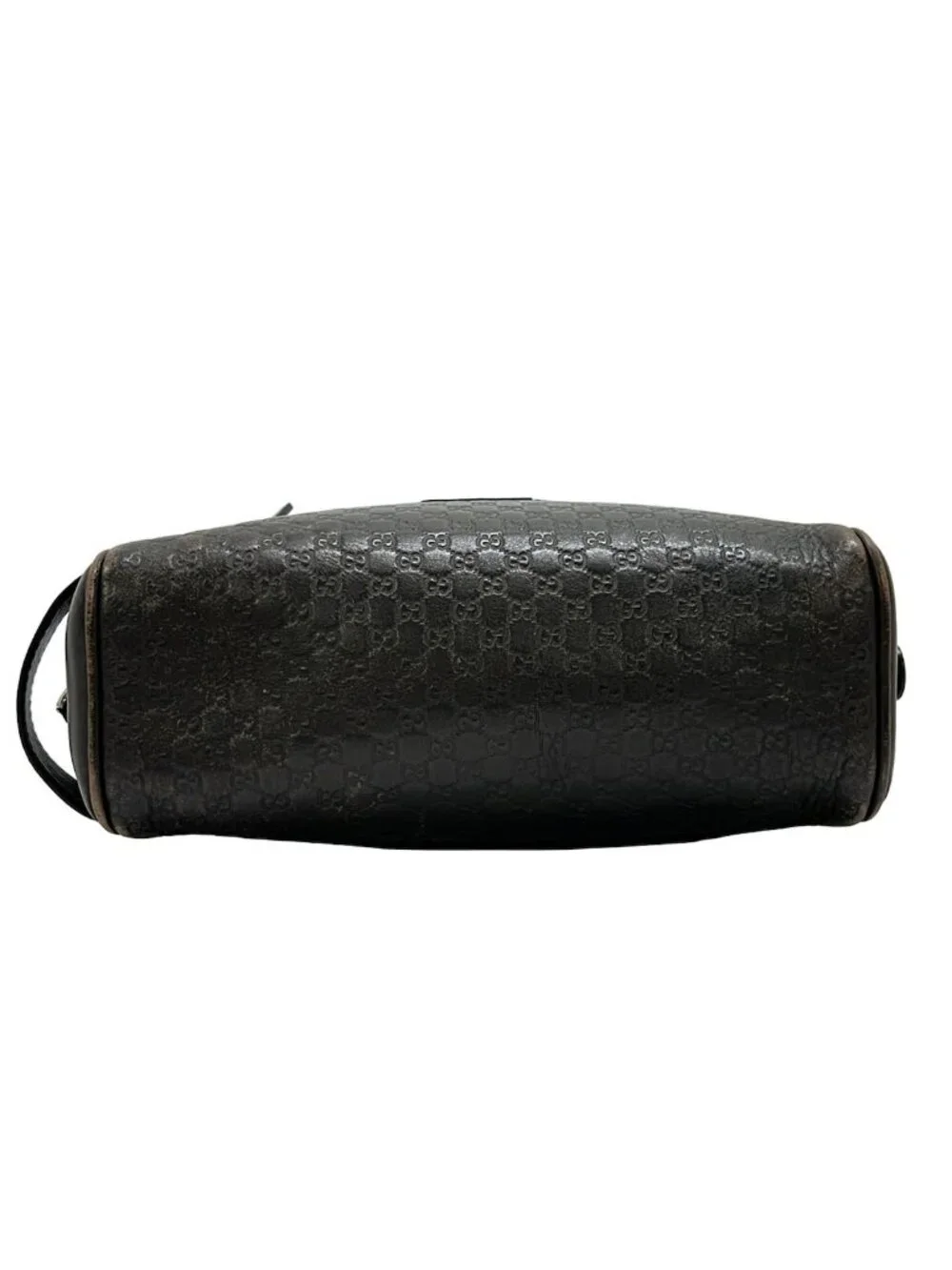Gucci Second Bag Micro Guccissima Dark Brown Leather